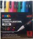 Sada popisovačov UNI PC-3M-B POSCA 8 ks.