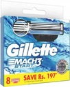 Náhradné čepieľky pre holiaci strojček GILLETTE Mach3 Start, 8 kusov