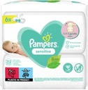 Vlhčené obrúsky 6 x 52 kusov (312 kusov) PAMPERS Sensitive