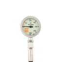 Tecline O2 manometer 52mm, 300/230bar, hadica 15cm, chróm