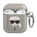 Originálne APPLE AIRPODS Karl Lagerfeld Cover Glitter Karl`s Head Case (KLA