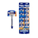 SET Gillette Blue 3 jednorazové žiletky, 10 ks, tri čepieľky