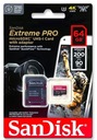 Micro SD karta SANDISK EXTREME PRO 64GB 200MB/s