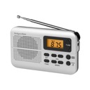 Prenosné rádio na batérie FM AM CLOCK, alarm, výstup na slúchadlá