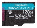 KINGSTON 128 GB micro SD XC C10 UHS-3 V30 A2 170Ms