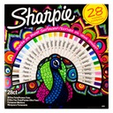 Permanentné popisovače Sharpie Fine sada 28 farieb