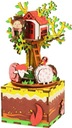 Drevené 3D puzzle ROBOTIME - Tree House Music Box