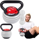 KETTLEBELL NASTAVITEĽNÁ LIATIENOVÁ GUĽA SILA 3,5-18,1KG