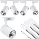 4x DRÁŽKOVÁ LAMPA, ŠATŇA, NEUTRÁLNE LED SVIETKO, 3m