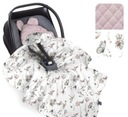 Natura Pink Winter Baby Steps poťah na autosedačku