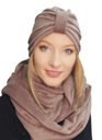 Set Turban Emma wr26 a zimný šál zo zamatu