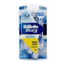 Holiaci strojček GILLETTE BLUE 3 COOL - 6 kusov