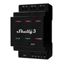 SHELLY PRO 3 WIFI 3-KANÁLOVÉ INTELIGENTNÉ RELÉ NA DIN LIŠTU 240V 16A