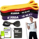 SADA 4 POHYBOVÝCH PRÚH POWER BAND silná gumová fitness guma KUDDA