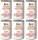 Brit Mono Protein Morčacie mokré krmivo s morčacím 6x 400g