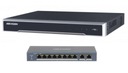 DS-7608NI-K2 8ch IP rekordér + 8xPOE prepínač