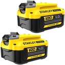 Batéria STANLEY 2x Li-Ion 4,0Ah 18V FatMax V20