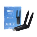 SIEŤOVÁ KARTA WIFI 6 WPA3 USB3.0 2,4G/5G 1800 Mb/s