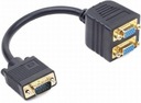 VGA splitter adaptér pre 2xVGA 20cm dva monitory