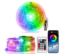 100 LED VIANOČNÝCH SVIETIDIEL OVLÁDANÝCH TELEFÓNOM RGB IC 10M SMART