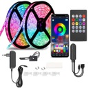 LED PRUH 20M RGB BLUETOOTH APLIKÁCIA HUDBA DIAĽKOVÉ OVLÁDANIE