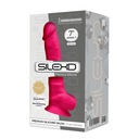 Silexd vaginálne dildo 17,5 cm ružové