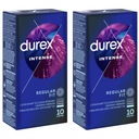 DUREX INTENSE kondómy zvyšujúce orgazmus s výstupkami a prúžkami 20 ks.