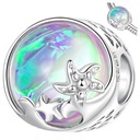 CHARMS OCEAN strieborná 925 opalizujúca korálka hviezdica morské kúzlo pr S925