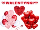 VALENTÍNSKA DEKORÁCIA SET Okvetné lístky Balóniky Banner