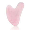 Guasha masážny kamenný tanier Rose Quartz Heart