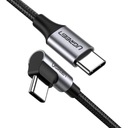 KÁBEL USB-C NA USB-C UHLOVÝ 3A 60W 2M UGREEN