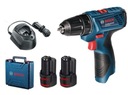 Bosch GSR 120-Li skrutkovač 2x2Ah, kufor