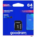 64 GB pamäťová karta Micro SD GOODRAM triedy 10 pre fotoaparát telefónu