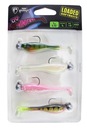 Sada 4 ks Zander Pro Loaded 7cm 5g 1/0 Rage UV Gummie