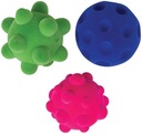 SENSORY BALLS sada 3 loptičiek RUBBABU