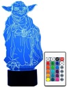 3D LED USB LAMPA STAR WARS YODA STAR WARS NIGHT