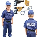 LIKVIDÁCIA POLICAJNÉHO KOSTÝMU POLICAJTOVÝ OBLEČENIE + RUČNÁ ZBRAŇ 122/128