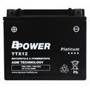 BPower Platinum AGM YTX12-BS 12V 10Ah 180A ETX12