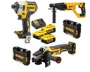 DEWALT BEZKÚHLÍKOVÁ KOMBO SADA 3ks 18V 3X5,0Ah