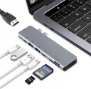 HUB USB-C HDMI adaptér 4k Micro SD PD 87W MacBook