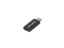 Adaptér Lanberg USB typ-CF - micro USB-BM čierny