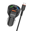 Kaku nabíjačka do auta QC 3.0 3xUSB 20W +MIKRO