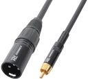 Signálny kábel XLR (m) - RCA (m) 8m