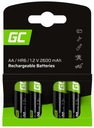 4x BATÉRIE AA R6 GREEN CELL 2600 mAH