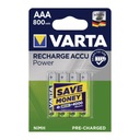 4x AAA/R03 BATÉRIA 1,2V VARTA 800mAh READY2USE