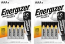 8x ENERGIZER Alkaline Power LR03 AAA 1,5V batéria