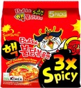 Samyang polievky pikantné ramen 3 pikantné kuracie 5 ks 140g