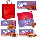 Milka sada sladkostí na Valentína, darčekové čokoládky + darčeková taška