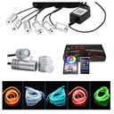 6x FIBER EL WIRE LED RGB AMBIENT REMOTE 2x8m