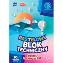 Technický blok Astra 10 pastelových listov, A4